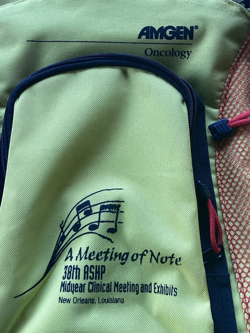 ASHP Midyear Clinical Meeting Vintage Backpack- sponsored by Amgen Oncology